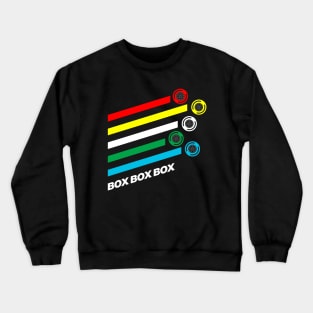 Box Box Box F1 Tyre Compound Options Crewneck Sweatshirt